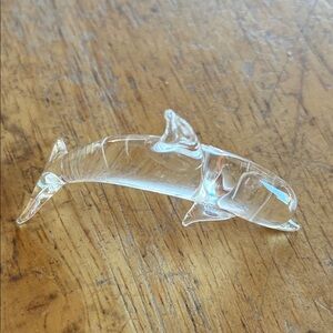 Glass Dolphin Ornament for Fish Tanks